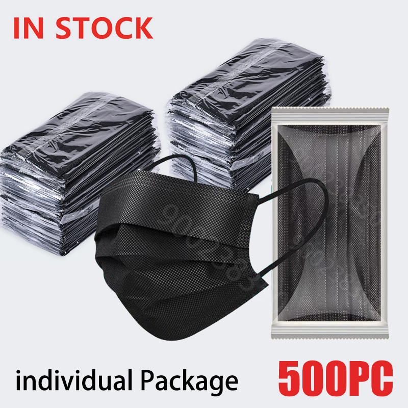Surgical Mask - 50-500 unidades Máscara Cirúrgica Descartável Preta